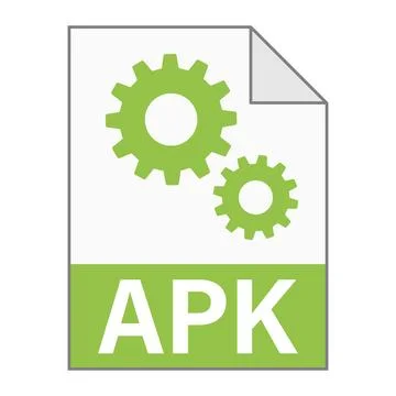 Modern flat design of APK file icon for web Illustrazione stock