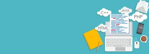 Modern Flat Design Banner for your Business Vector Illustration Stock Illustration