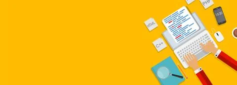 Modern Flat Design Banner for your Business Vector Illustration Stock Illustration