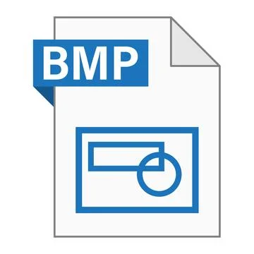 Modern flat design of BMP file icon for web Stock-Illustration