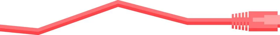Modern Flat Design Cat5 Cable Vector イラスト素材