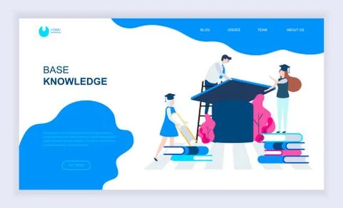 Modern flat design concept of Base Knowledge Stock Illustration