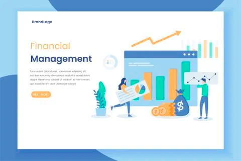 Modern flat design concept of Financial management Stock Illustration