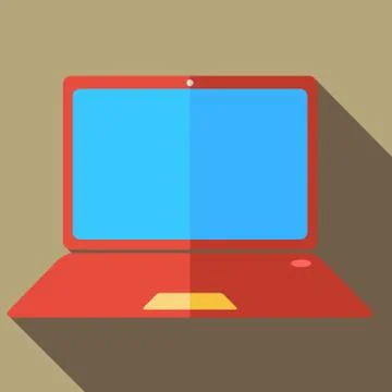 Modern flat design concept icon  computer and laptop. vector illustration. Illustrazione stock