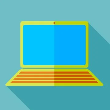 Modern flat design concept icon  computer and laptop. vector illustration. Stock Illustration