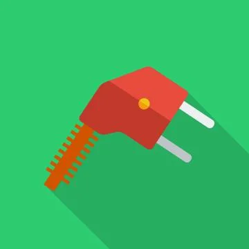 Modern flat design concept icon electrical plug . vector illustration. イラスト素材