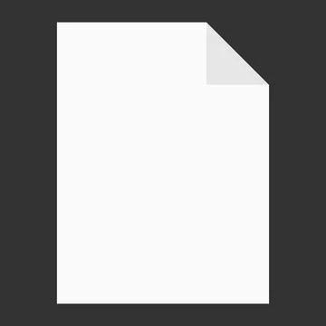 Modern flat design of empty mockup file icon for web 스톡 일러스트
