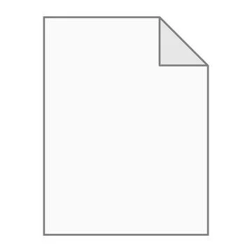 Modern flat design of empty mockup file icon for web Illustrazione stock