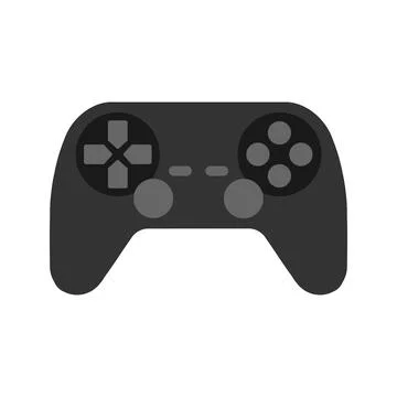 Modern flat design of gamepad or joystick icon for web Illustrazione stock