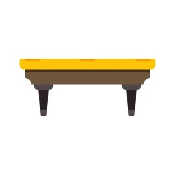 Modern flat design illustration of billiard table Stock Illustration