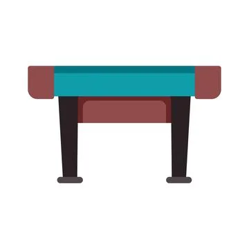 Modern flat design illustration of a pool table Illustrazione stock