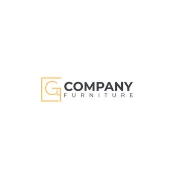 Modern flat design initial G COMPANY logo design Stock Illustration