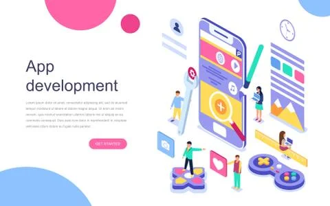 Modern flat design isometric concept Illustrazione stock