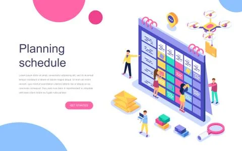 Modern flat design isometric concept Stock Illustration