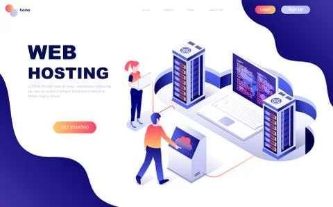 Modern flat design isometric concept Illustrazione stock