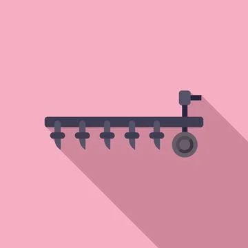 Modern flat design kitchen utensil rack icon Stock Illustration