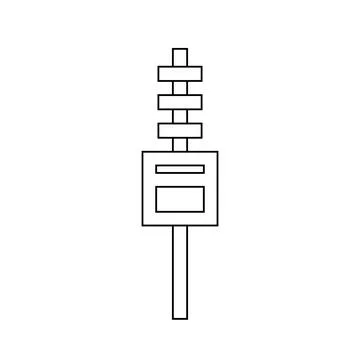 Modern flat design lock or clasp or archive file icon for web Stock Illustration