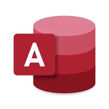 Modern flat design of logo ACCDB database file icon 스톡 일러스트