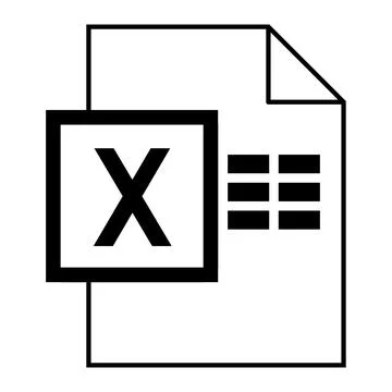 Modern flat design of logo XLS file icon Stock Illustration