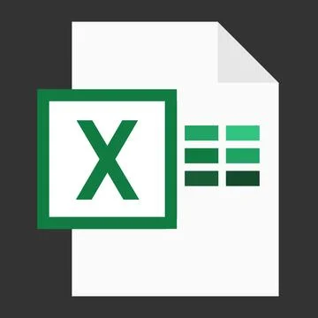 Modern flat design of logo XLS file icon 스톡 일러스트