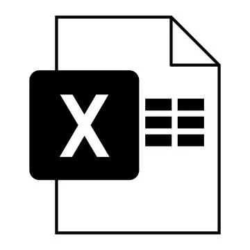 Modern flat design of logo XLS file icon Stock Illustration