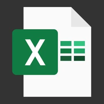 Modern flat design of logo XLS file icon Stock Illustration