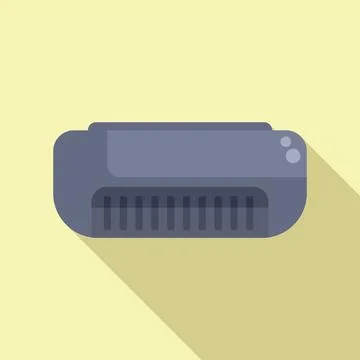 Modern flat design printer icon Illustrazione stock