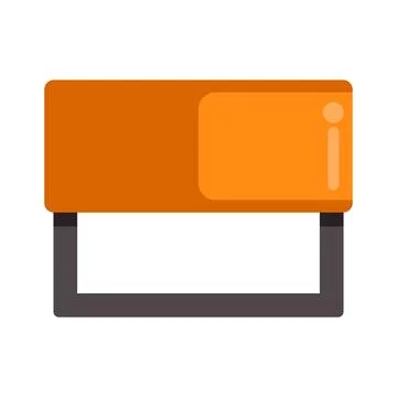 Modern flat design rubber stamp icon illustration Stock Illustration