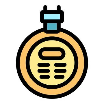Modern flat design stopwatch icon illustration 스톡 일러스트