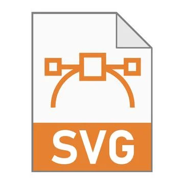 Modern flat design of SVG file icon for web Stock Illustration