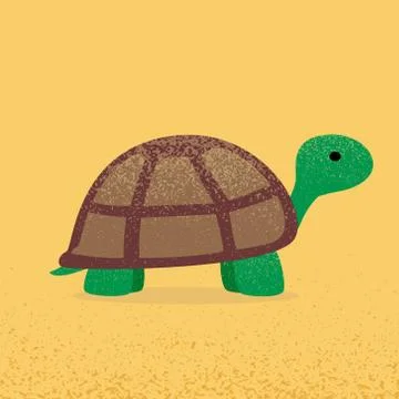 Modern Flat Design Turtle EPS10 스톡 일러스트