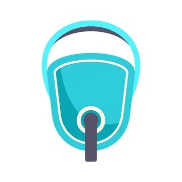Modern flat design virtual reality headset illustration Stock Illustration