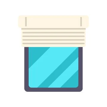 Modern flat design window with closed blind Stock Illustration