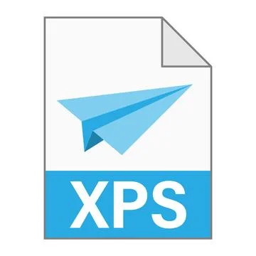 Modern flat design of XPS file icon for web Illustrazione stock