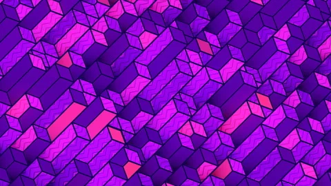 Modern flat diagonal layout, geometric pattern. 3d render loop animation. 4K UHD Stock Footage 132274330