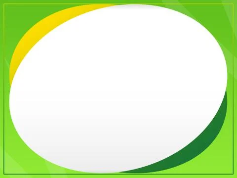 Modern Flat Empty Circle On Green Gradient Background Stock Illustration