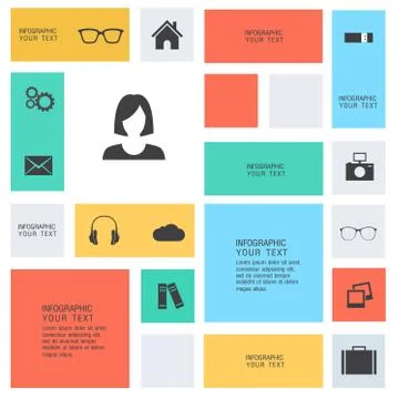 Modern flat icons vector collection Stock Illustration