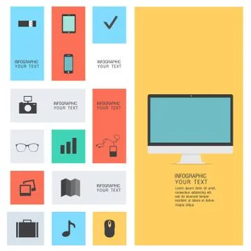 Modern flat icons vector collection Stock Illustration