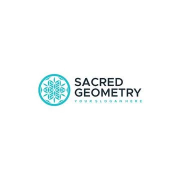 Modern Flat letter mark SECREDGEOMETRY logo design Stock Illustration