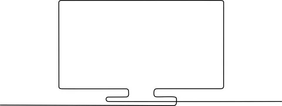 Modern flat screen television Vector Stock-Illustration
