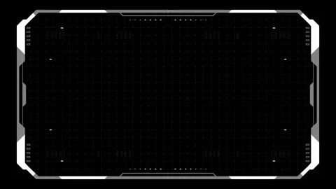 Modern flat-style interface frame with white outlines, smooth motion, Vídeos de archivo 341317743