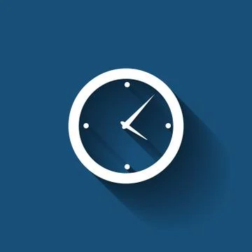 Modern Flat Time Management Vector Icon for Web and Mobile Illustrazione stock