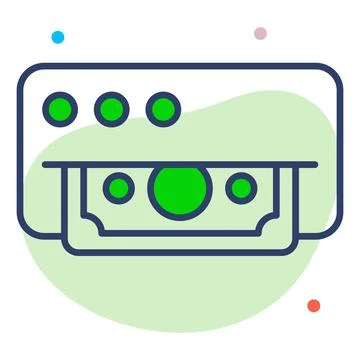 Modern flat vector representing a colorful tiny sunbird asset. Illustration