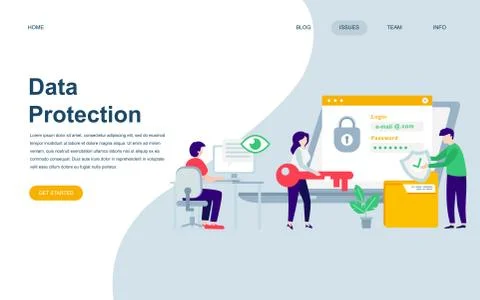 Modern flat web page design template Stock-Illustration