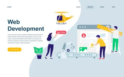 Modern flat web page design template Stock-Illustration