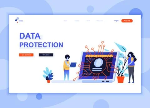 Modern flat web page design template concept Stock-Illustration