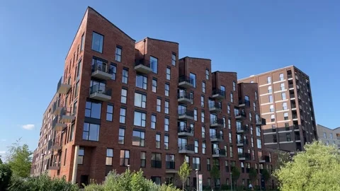 Modern flats in England 스톡 동영상 311829862