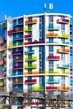 Modern flats Stock Photos
