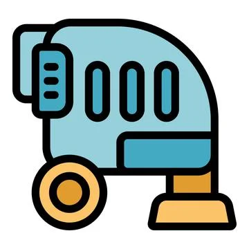 Modern floor grinding machine for construction works Stock Illustration