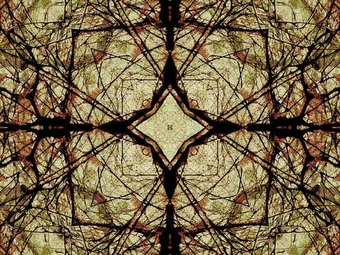  Modern Floral Collage Background Pattern Digital collage style technique ... Foto stock